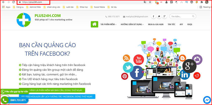 Truy cập website tool nuôi TikTok
