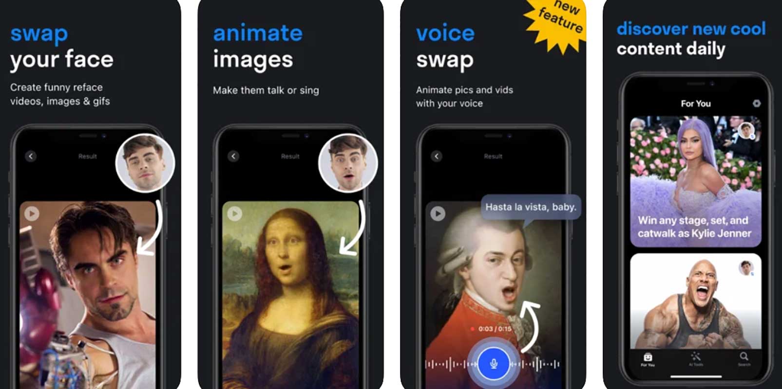 App thay đổi khuôn mặt trong video - reface